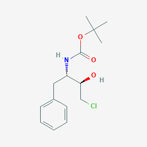 molecular formula C15H22ClNO3 B069970 tert-Butyl ((2S,3R)-4-chloro-3-hydroxy-1-phenylbutan-2-yl)carbamate CAS No. 162536-40-5