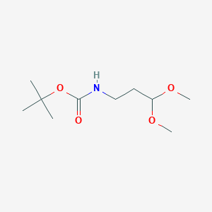 molecular formula C10H21NO4 B069973 tert-Butyl (3,3-dimethoxypropyl)carbamate CAS No. 180387-11-5