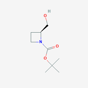 molecular formula C9H17NO3 B069998 (S)-1-Boc-2-azetidinemethanol CAS No. 161511-85-9