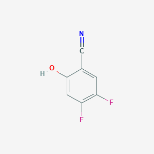 molecular formula C7H3F2NO B070000 4,5-Difluoro-2-hydroxybenzonitrile CAS No. 186590-36-3