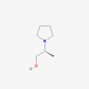 molecular formula C7H15NO B070014 (R)-2-(Pyrrolidin-1-yl)propan-1-ol CAS No. 169308-05-8