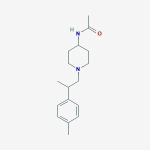 molecular formula C17H26N2O B7002870 N-[1-[2-(4-methylphenyl)propyl]piperidin-4-yl]acetamide 