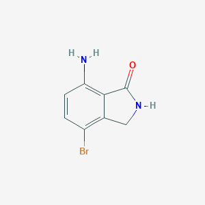 molecular formula C8H7BrN2O B070029 7-Amino-4-bromoisoindolin-1-one CAS No. 169045-01-6