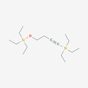 molecular formula C16H34OSi2 B070035 1-Triethylsilyl-4-triethylsilyloxy-1-butyne CAS No. 160194-28-5