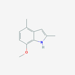 molecular formula C11H13NO B070037 7-methoxy-2,4-dimethyl-1H-indole CAS No. 190908-10-2