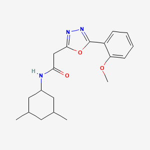 molecular formula C19H25N3O3 B7004977 N-(3,5-dimethylcyclohexyl)-2-[5-(2-methoxyphenyl)-1,3,4-oxadiazol-2-yl]acetamide 