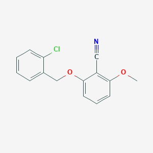 2-[(2-Chlorobenzyl)oxy]-6-methoxybenzonitrile