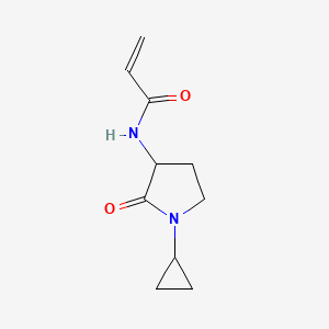 molecular formula C10H14N2O2 B7005171 N-(1-cyclopropyl-2-oxopyrrolidin-3-yl)prop-2-enamide 