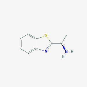 molecular formula C9H10N2S B070054 (R)-1-(benzo[d]thiazol-2-yl)ethanamine CAS No. 177407-16-8