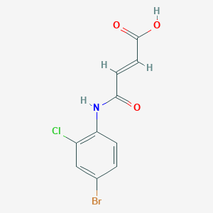 molecular formula C10H7BrClNO3 B070058 4-(4-Bromo-2-chloroanilino)-4-oxobut-2-enoic acid CAS No. 175205-15-9