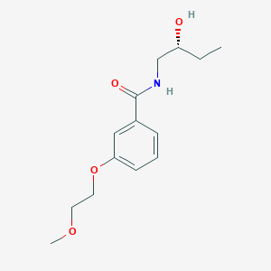 molecular formula C14H21NO4 B7005941 N-[(2R)-2-hydroxybutyl]-3-(2-methoxyethoxy)benzamide 