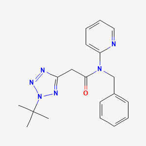 molecular formula C19H22N6O B7007026 N-benzyl-2-(2-tert-butyltetrazol-5-yl)-N-pyridin-2-ylacetamide 