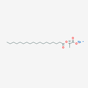 molecular formula C21H39NaO4 B070072 Sodium 1-carboxylatoethyl stearate CAS No. 188786-01-8
