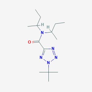 molecular formula C14H27N5O B7007409 N,N-di(butan-2-yl)-2-tert-butyltetrazole-5-carboxamide 