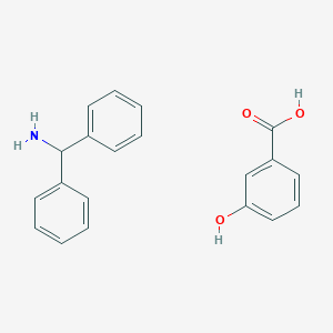 Benzenemethanamine, alpha-phenyl-, 3-hydroxybenzoate