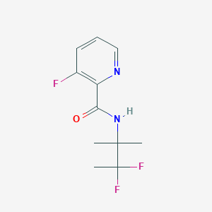 molecular formula C11H13F3N2O B7007744 N-(3,3-difluoro-2-methylbutan-2-yl)-3-fluoropyridine-2-carboxamide 