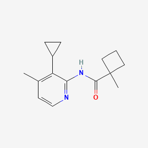 molecular formula C15H20N2O B7007799 N-(3-cyclopropyl-4-methylpyridin-2-yl)-1-methylcyclobutane-1-carboxamide 