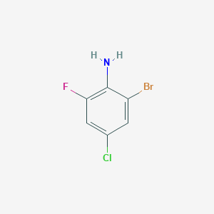 molecular formula C6H4BrClFN B070090 2-Bromo-4-chloro-6-fluoroaniline CAS No. 195191-47-0