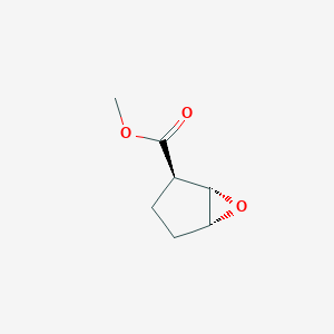 molecular formula C7H10O3 B070093 Methyl (1S,2R,5R)-6-oxabicyclo[3.1.0]hexane-2-carboxylate CAS No. 170423-01-5