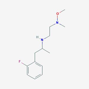 molecular formula C13H21FN2O B7009300 N-[1-(2-fluorophenyl)propan-2-yl]-N'-methoxy-N'-methylethane-1,2-diamine 