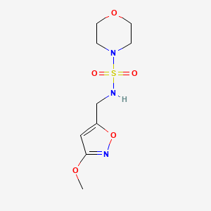 molecular formula C9H15N3O5S B7009659 N-[(3-methoxy-1,2-oxazol-5-yl)methyl]morpholine-4-sulfonamide 
