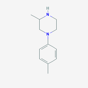 molecular formula C12H18N2 B070097 3-Methyl-1-(4-methylphenyl)piperazine CAS No. 180622-24-6