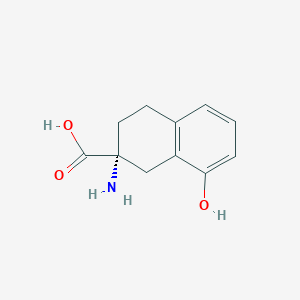 molecular formula C11H13NO3 B070101 (R)-2-Amino-8-hydroxytetralin-2-carboxylic acid CAS No. 168629-06-9