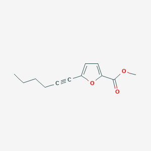 molecular formula C12H14O3 B070103 Methyl 5-hex-1-ynyl-2-furoate CAS No. 175203-88-0