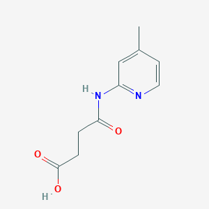 molecular formula C10H12N2O3 B070115 4-[(4-Methyl-2-pyridinyl)amino]-4-oxobutanoic acid CAS No. 186320-23-0