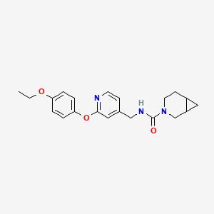 molecular formula C21H25N3O3 B7012266 N-[[2-(4-ethoxyphenoxy)pyridin-4-yl]methyl]-3-azabicyclo[4.1.0]heptane-3-carboxamide 