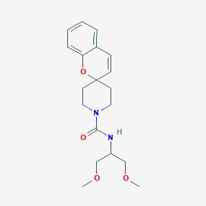 molecular formula C19H26N2O4 B7013924 N-(1,3-dimethoxypropan-2-yl)spiro[chromene-2,4'-piperidine]-1'-carboxamide 