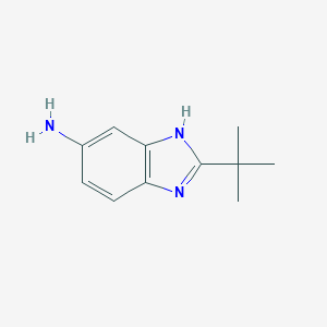 molecular formula C11H15N3 B070146 2-tert-butyl-1H-benzimidazol-5-amine CAS No. 177843-66-2