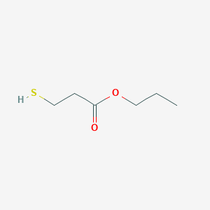 molecular formula C6H12O2S B070148 N-PROPYL 3-MERCAPTOPROPIONATE CAS No. 165804-07-9