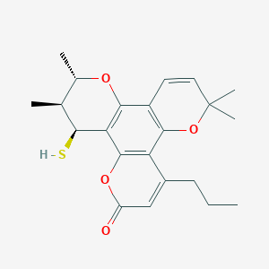 molecular formula C22H26O4S B070152 12-Thiocalanolide B CAS No. 183791-90-4