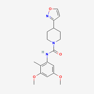 molecular formula C18H23N3O4 B7015461 N-(3,5-dimethoxy-2-methylphenyl)-4-(1,2-oxazol-3-yl)piperidine-1-carboxamide 