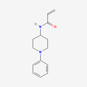 molecular formula C14H18N2O B7016395 N-(1-phenylpiperidin-4-yl)prop-2-enamide 