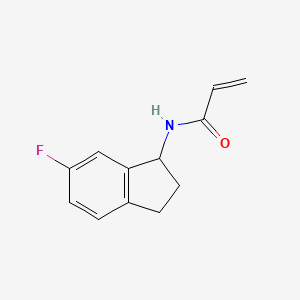 molecular formula C12H12FNO B7016413 N-(6-fluoro-2,3-dihydro-1H-inden-1-yl)prop-2-enamide 