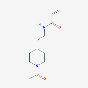 molecular formula C12H20N2O2 B7016463 N-[2-(1-acetylpiperidin-4-yl)ethyl]prop-2-enamide 