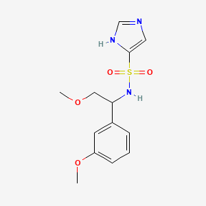 molecular formula C13H17N3O4S B7016971 N-[2-methoxy-1-(3-methoxyphenyl)ethyl]-1H-imidazole-5-sulfonamide 