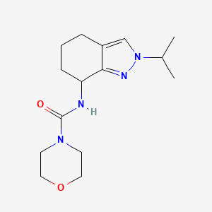 molecular formula C15H24N4O2 B7017312 N-(2-propan-2-yl-4,5,6,7-tetrahydroindazol-7-yl)morpholine-4-carboxamide 
