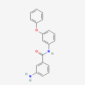 molecular formula C19H16N2O2 B7017604 3-amino-N-(3-phenoxyphenyl)benzamide 
