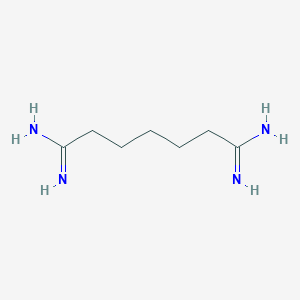 molecular formula C7H16N4 B070181 Heptanediimidamide CAS No. 167276-67-7