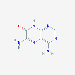 molecular formula C6H6N6O B070186 4,6-Diaminopteridin-7(8H)-one CAS No. 190144-17-3