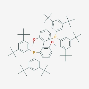 molecular formula C70H96O2P2 B070190 [2-[2-Bis(3,5-ditert-butylphenyl)phosphanyl-6-methoxyphenyl]-3-methoxyphenyl]-bis(3,5-ditert-butylphenyl)phosphane CAS No. 167709-31-1