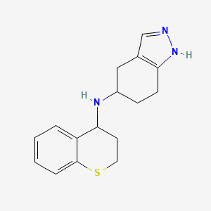 molecular formula C16H19N3S B7019024 N-(3,4-dihydro-2H-thiochromen-4-yl)-4,5,6,7-tetrahydro-1H-indazol-5-amine 