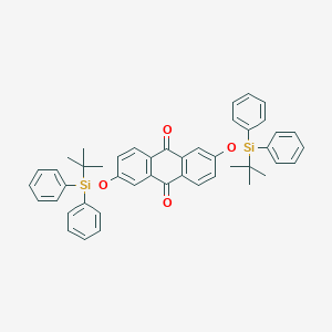 molecular formula C46H44O4Si2 B070194 2,6-Bis[[tert-butyl(diphenyl)silyl]oxy]anthracene-9,10-dione CAS No. 159638-87-6