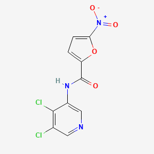 molecular formula C10H5Cl2N3O4 B7019500 N-(4,5-dichloropyridin-3-yl)-5-nitrofuran-2-carboxamide 