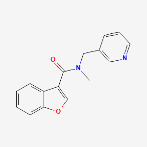 molecular formula C16H14N2O2 B7019624 N-methyl-N-(pyridin-3-ylmethyl)-1-benzofuran-3-carboxamide 