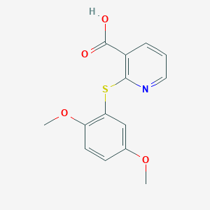 2-(2,5-Dimethoxyphenylthio)pyridine-3-carboxylic acid