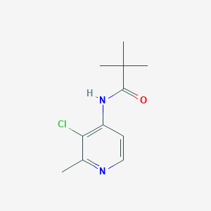 molecular formula C11H15ClN2O B7019790 N-(3-chloro-2-methylpyridin-4-yl)-2,2-dimethylpropanamide 